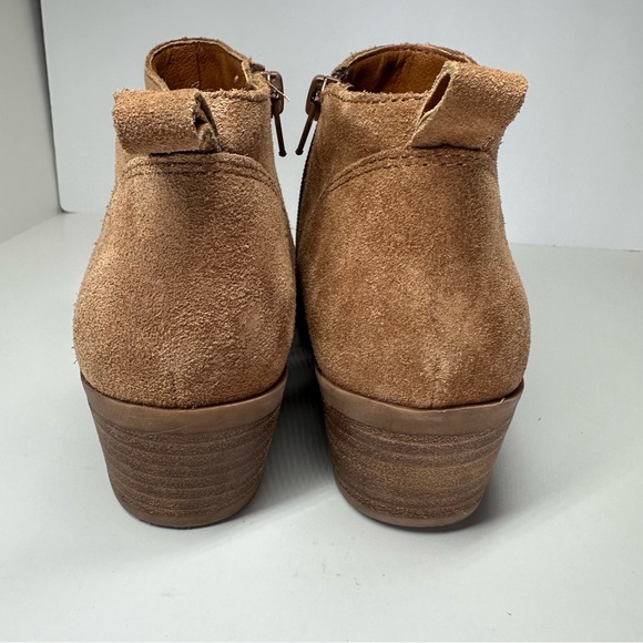 Lucky Brand Women's Brown Suede Zipper Ankle & Booties Boots SZ 7.5 Boho Shootie - Picture 7 of 11